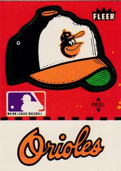 1981 Fleer Baseball Stickers #NNO Baltimore Orioles Cap (Red) Front
