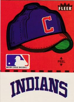 1981 Fleer Baseball Stickers #NNO Cleveland Indians Cap Front