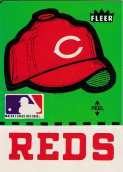 1981 Fleer Baseball Stickers #NNO Cincinnati Reds Cap Front