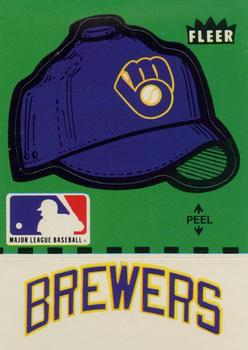 1981 Fleer Baseball Stickers #NNO Milwaukee Brewers Cap Front