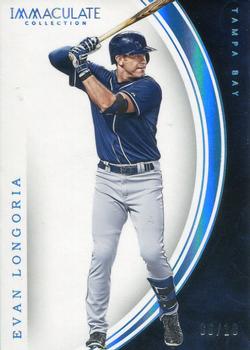 2016 Panini Immaculate Collection - Blue #91 Evan Longoria Front