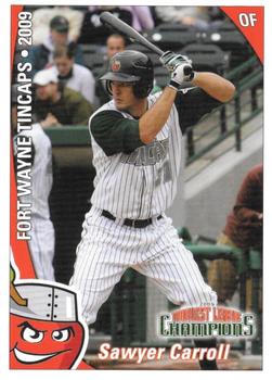 2009 Grandstand Fort Wayne TinCaps Midwest League Champions #NNO Sawyer Carroll Front