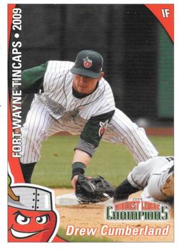 2009 Grandstand Fort Wayne TinCaps Midwest League Champions #NNO Drew Cumberland Front
