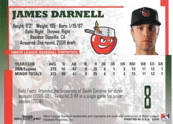 2009 Grandstand Fort Wayne TinCaps Midwest League Champions #NNO James Darnell Back