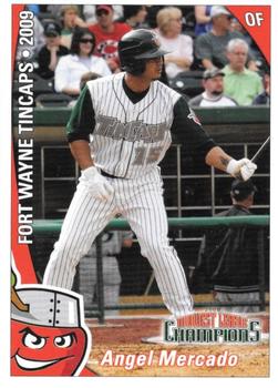 2009 Grandstand Fort Wayne TinCaps Midwest League Champions #NNO Angel Mercado Front