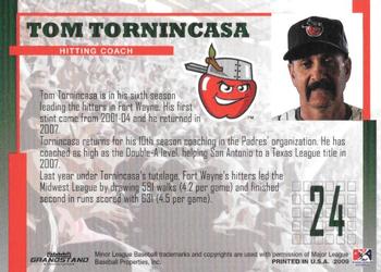 2009 Grandstand Fort Wayne TinCaps Midwest League Champions #NNO Tom Tornincasa Back