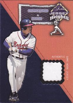 2002 Flair - Jersey Heights #NNO Chipper Jones  Front