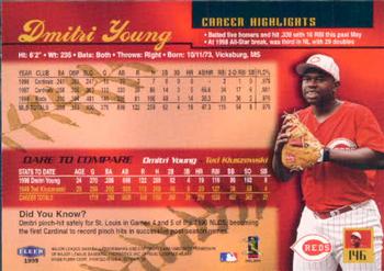 1999 Ultra #146 Dmitri Young Back