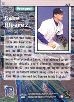 1999 Ultra #226 Gabe Alvarez Back
