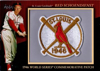 2010 Topps Update - Manufactured Commemorative Patch #MCP114 Red Schoendienst Front