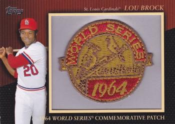 2010 Topps Update - Manufactured Commemorative Patch #MCP122 Lou Brock Front