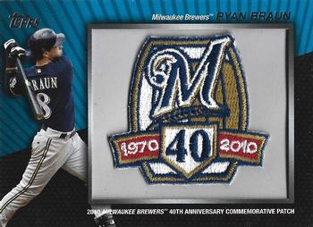 2010 Topps Update - Manufactured Commemorative Patch #MCP142 Ryan Braun Front