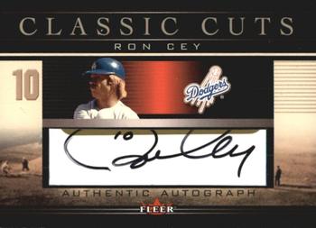 2002 Fleer - Classic Cuts Authentic Autographs #RC-A Ron Cey  Front