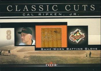 2002 Fleer - Classic Cuts #CR-BG Cal Ripken, Jr. Front