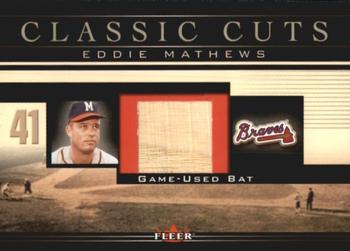 2002 Fleer - Classic Cuts #EM-B Eddie Mathews Front
