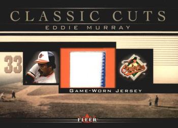 2002 Fleer - Classic Cuts #EM-J Eddie Murray Front