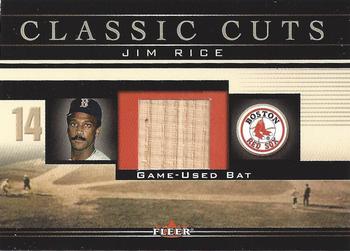 2002 Fleer - Classic Cuts #JR-B Jim Rice Front