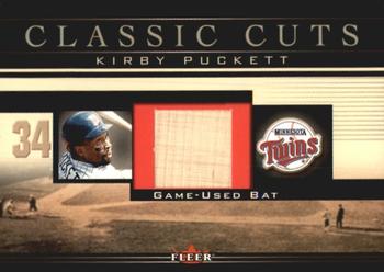 2002 Fleer - Classic Cuts #KP-B Kirby Puckett Front