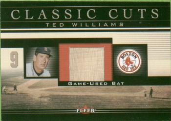2002 Fleer - Classic Cuts #TW-B Ted Williams Front