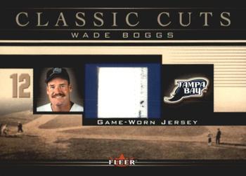 2002 Fleer - Classic Cuts #WB-J Wade Boggs Front