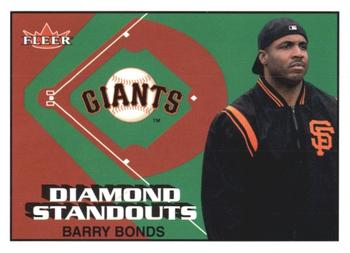 2002 Fleer - Diamond Standouts #4 DS Barry Bonds  Front
