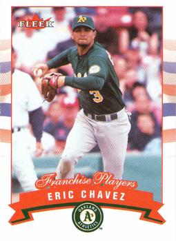 2002 Fleer - Gold Backs #21 Eric Chavez Front