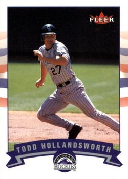2002 Fleer - Gold Backs #32 Todd Hollandsworth  Front