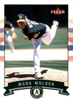 2002 Fleer - Gold Backs #91 Mark Mulder  Front