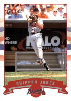 2002 Fleer - Gold Backs #142 Chipper Jones  Front
