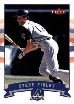2002 Fleer - Gold Backs #252 Steve Finley  Front