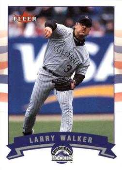 2002 Fleer - Gold Backs #338 Larry Walker  Front