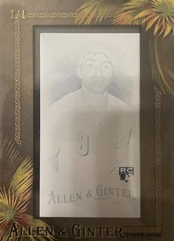 2016 Topps Allen & Ginter - Mini Framed Printing Plates Cyan #259 Jose Peraza Front