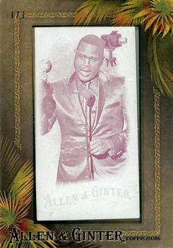 2016 Topps Allen & Ginter - Mini Framed Printing Plates Magenta #191 Anthony Anderson Front