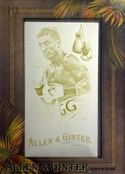 2016 Topps Allen & Ginter - Mini Framed Printing Plates Yellow #119 Gennady Golovkin Front