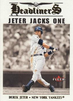 2002 Fleer - Headliners #7 HL Derek Jeter  Front