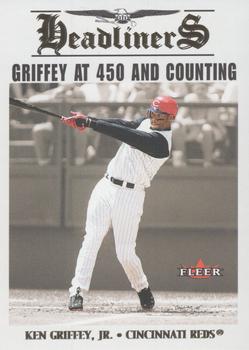 2002 Fleer - Headliners #13 HL Ken Griffey, Jr. Front