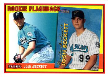 2002 Fleer - Rookie Flashback #13 RF Josh Beckett  Front