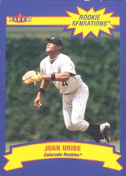 2002 Fleer - Rookie Sensations #17 RS Juan Uribe  Front