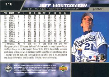 1999 Upper Deck #116 Jeff Montgomery Back