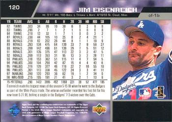 1999 Upper Deck #120 Jim Eisenreich Back