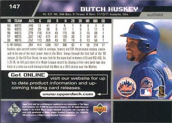 1999 Upper Deck #147 Butch Huskey Back