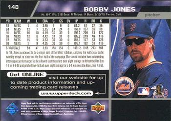 1999 Upper Deck #148 Bobby Jones Back