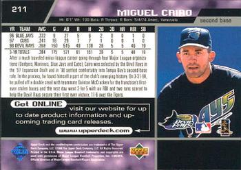 1999 Upper Deck #211 Miguel Cairo Back