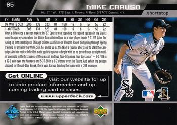 1999 Upper Deck #65 Mike Caruso Back