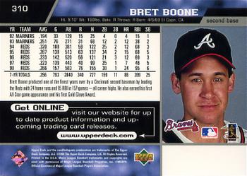 1999 Upper Deck #310 Bret Boone Back