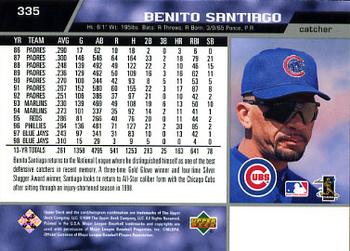 1999 Upper Deck #335 Benito Santiago Back