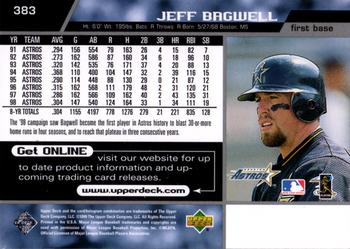 1999 Upper Deck #383 Jeff Bagwell Back