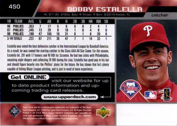 1999 Upper Deck #450 Bobby Estalella Back