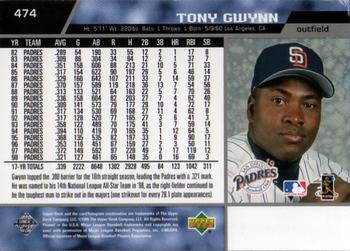 Tony Gwynn 1998 Upper Deck #539 San Diego Padres