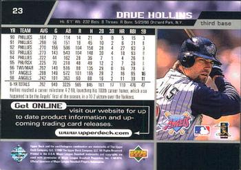 1999 Upper Deck #23 Dave Hollins Back